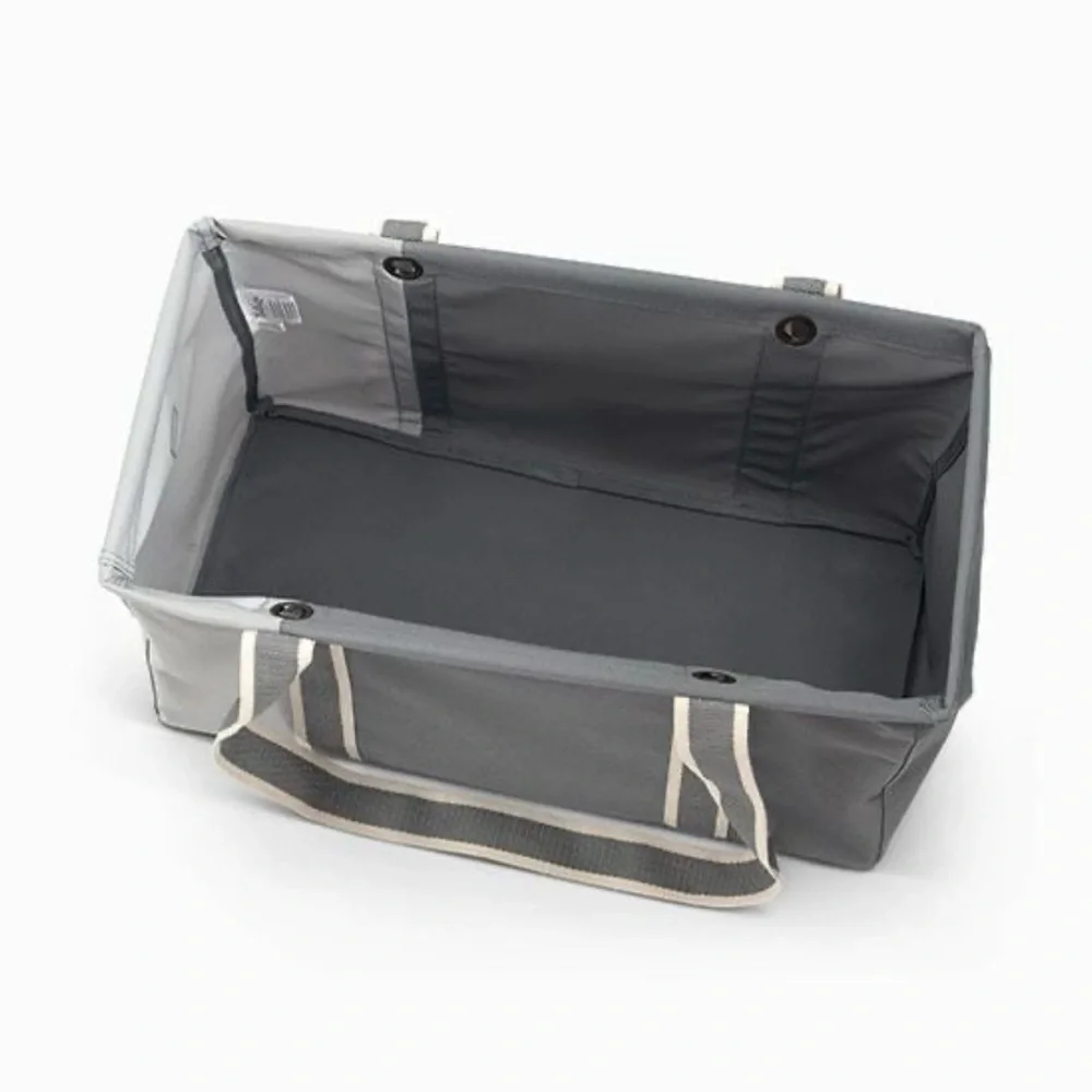 Thirty One Medium Utility Tote in Grey Colorblock with Monogram - Picture 5 of 5